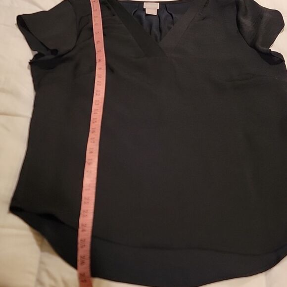 Chico's Black Silky Feel Cap Sleeve T Shirt Sz Small - Picture 7 of 9